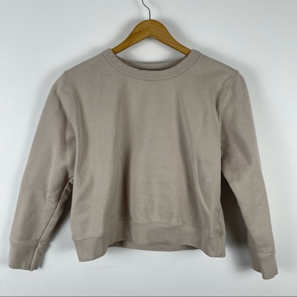 ✨3/$25✨ Zara Cream Crop Crewneck Sweatshirt